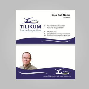 Business Card Design by MTu for Tilikum Home Inspections | Design: #14973952