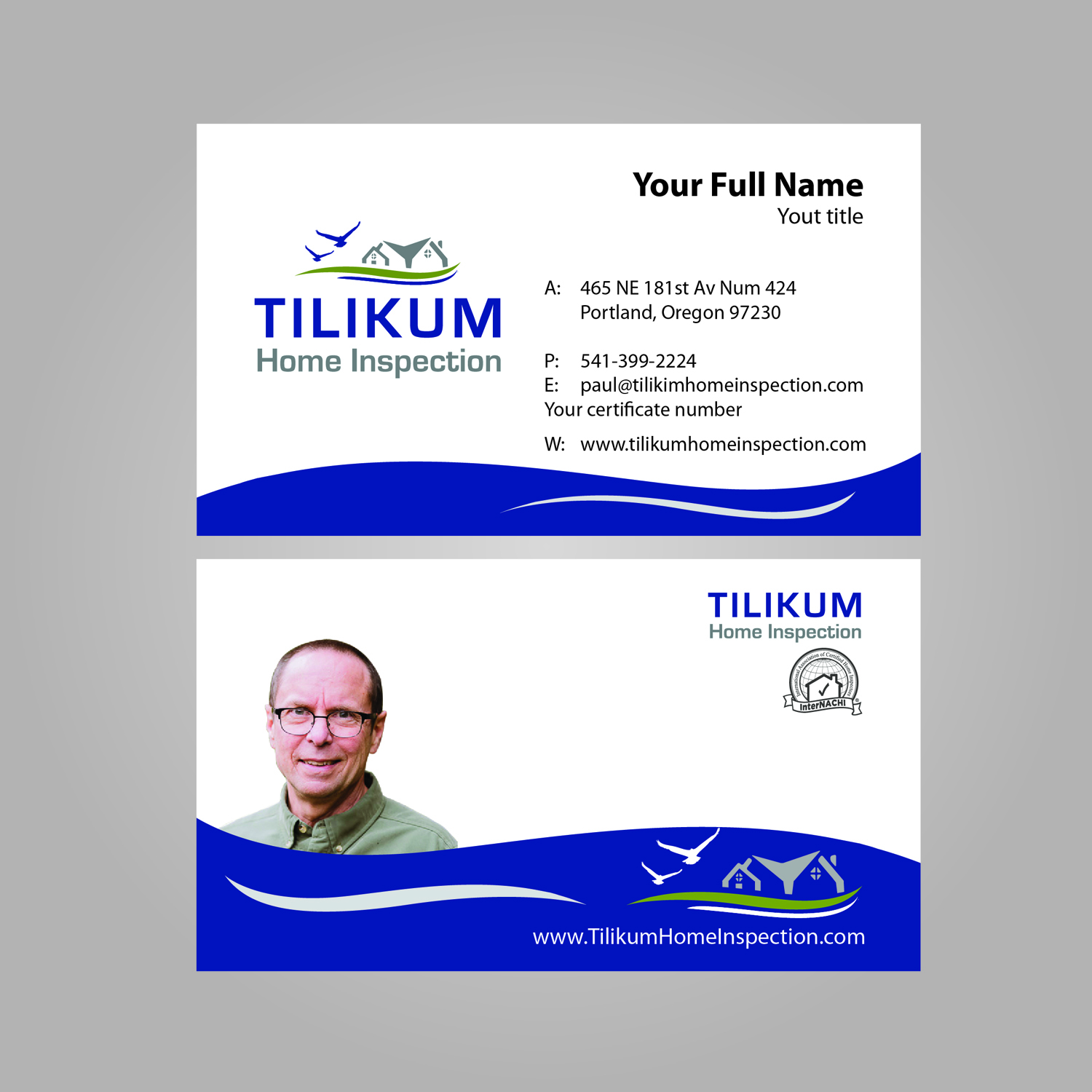 Business Card Design by MTu for Tilikum Home Inspections | Design #14985788