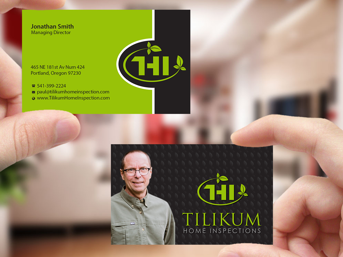 Design de Carte de Visite par Creations Box 2015 pour Tilikum Home Inspections | Design #14994924