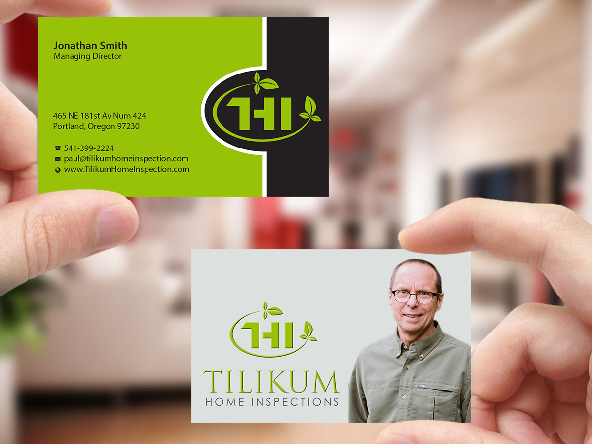 Design de Carte de Visite par Creations Box 2015 pour Tilikum Home Inspections | Design #14994925