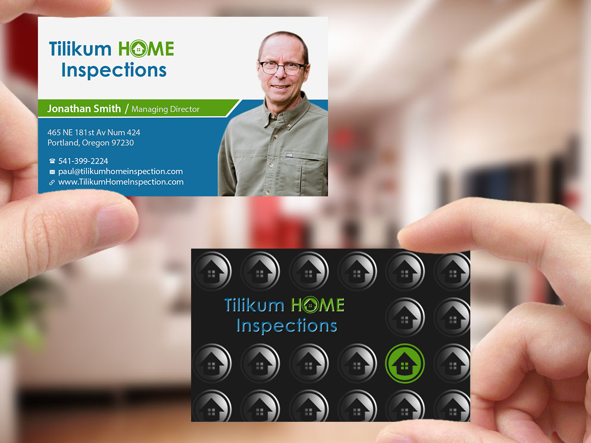 Business Card Design by Creations Box 2015 for Tilikum Home Inspections | Design #14994927