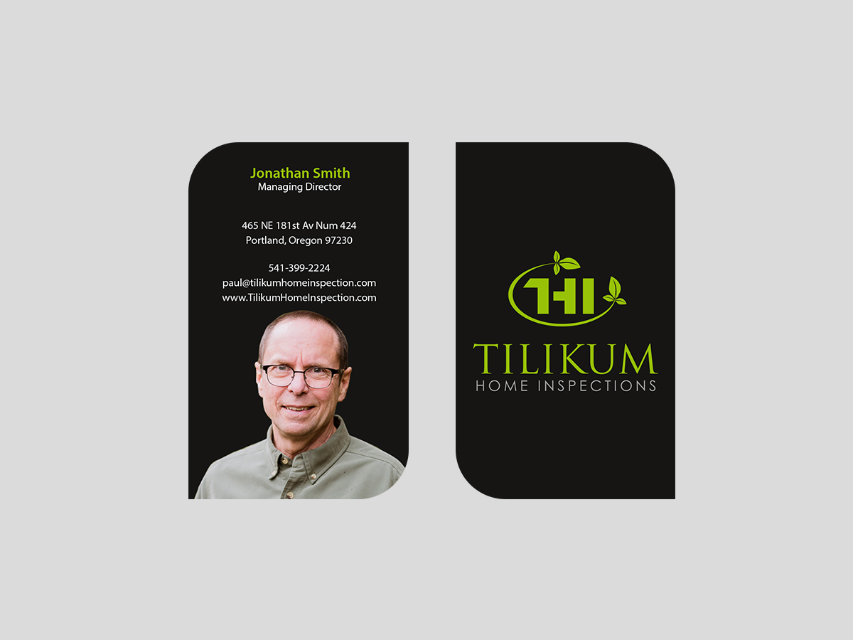 Business Card Design by Creations Box 2015 for Tilikum Home Inspections | Design #15002286