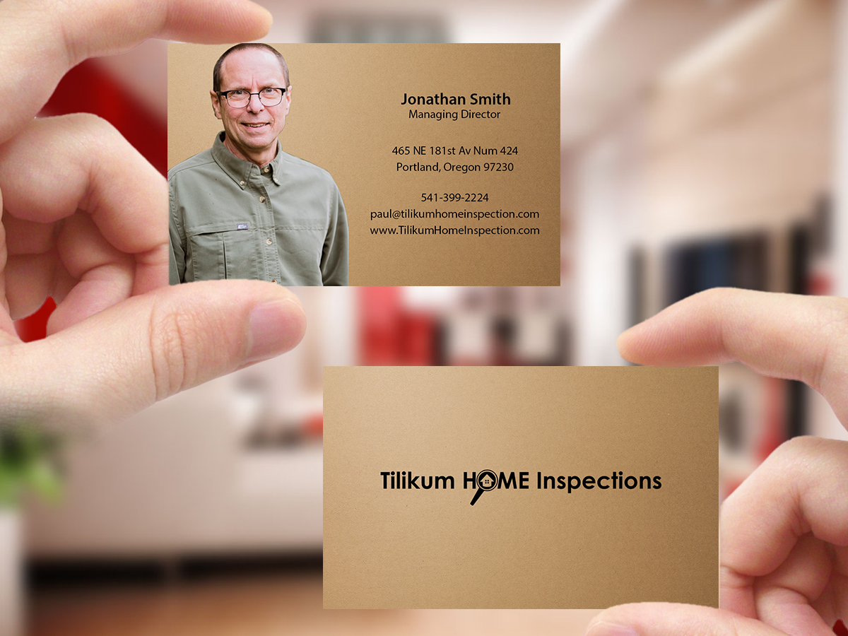 Design de Carte de Visite par Creations Box 2015 pour Tilikum Home Inspections | Design #15002474