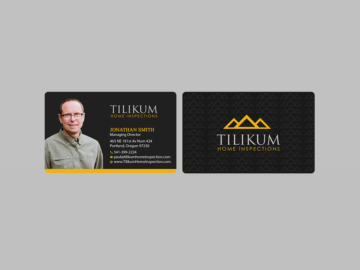 Business Card Design by Creations Box 2015 for Tilikum Home Inspections | Design #15004780