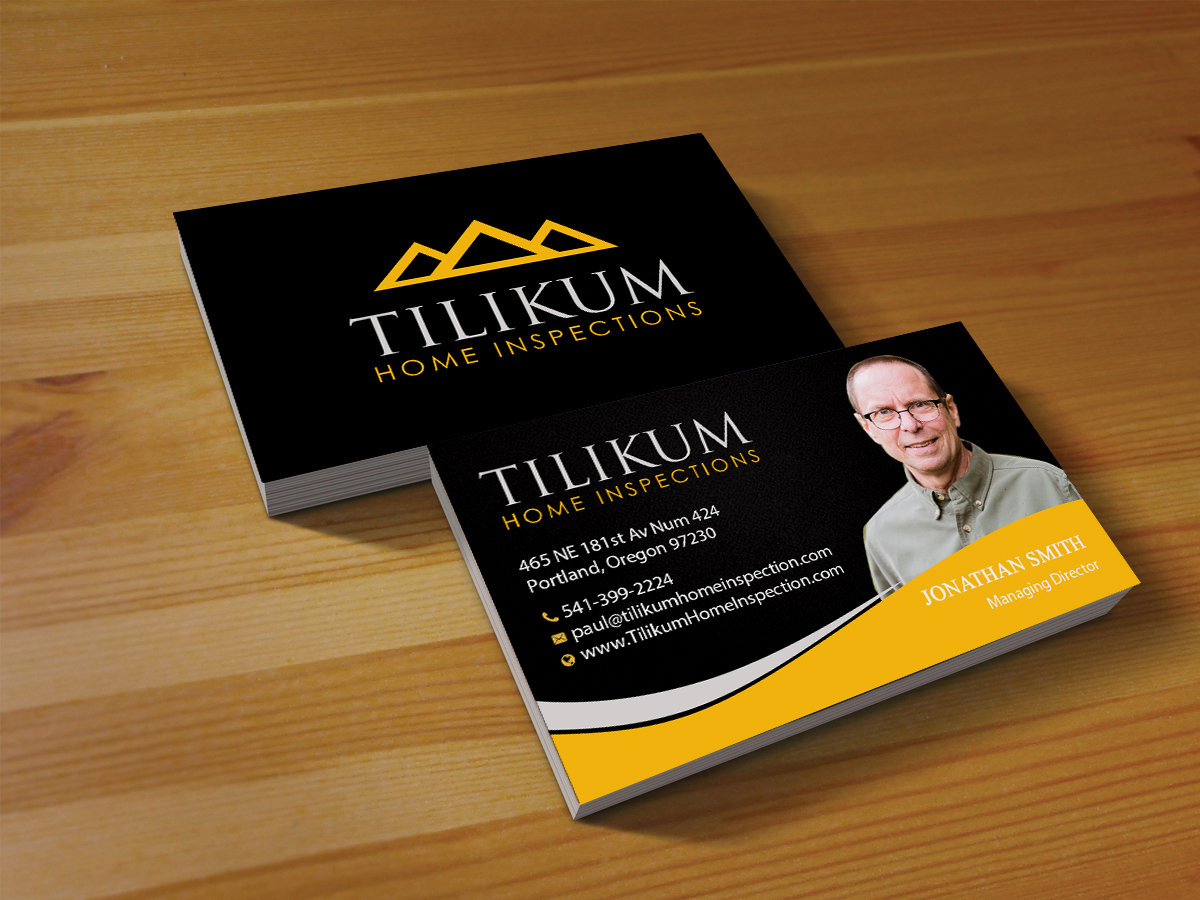 121 Upmarket Business Card Designs Home Inspection Business Card Design By Creations Box 2017 For Tili Home Inspections 15004783