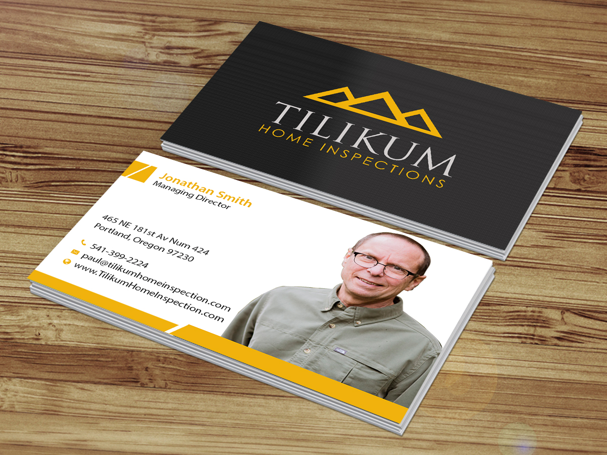 Design de Carte de Visite par Creations Box 2015 pour Tilikum Home Inspections | Design #15004792