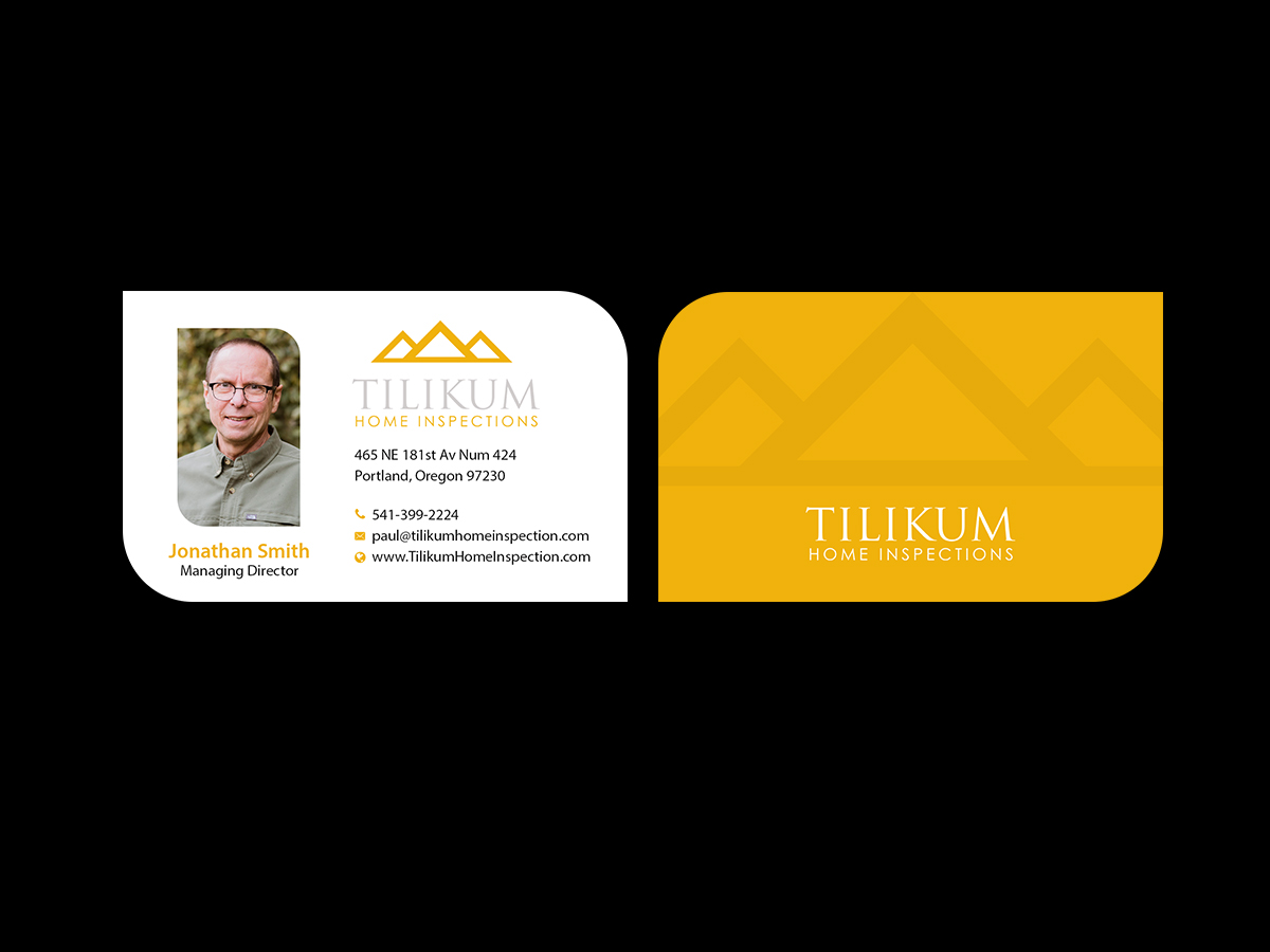Business Card Design by Creations Box 2015 for Tilikum Home Inspections | Design #15004793