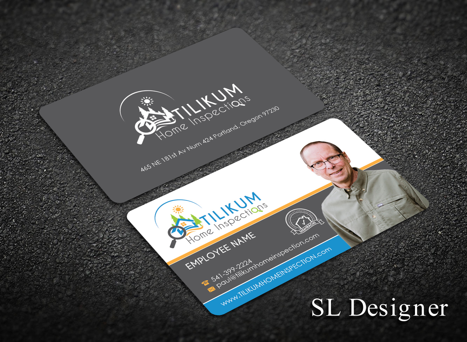Business Card Design by SL Designer for Tilikum Home Inspections | Design #14984349
