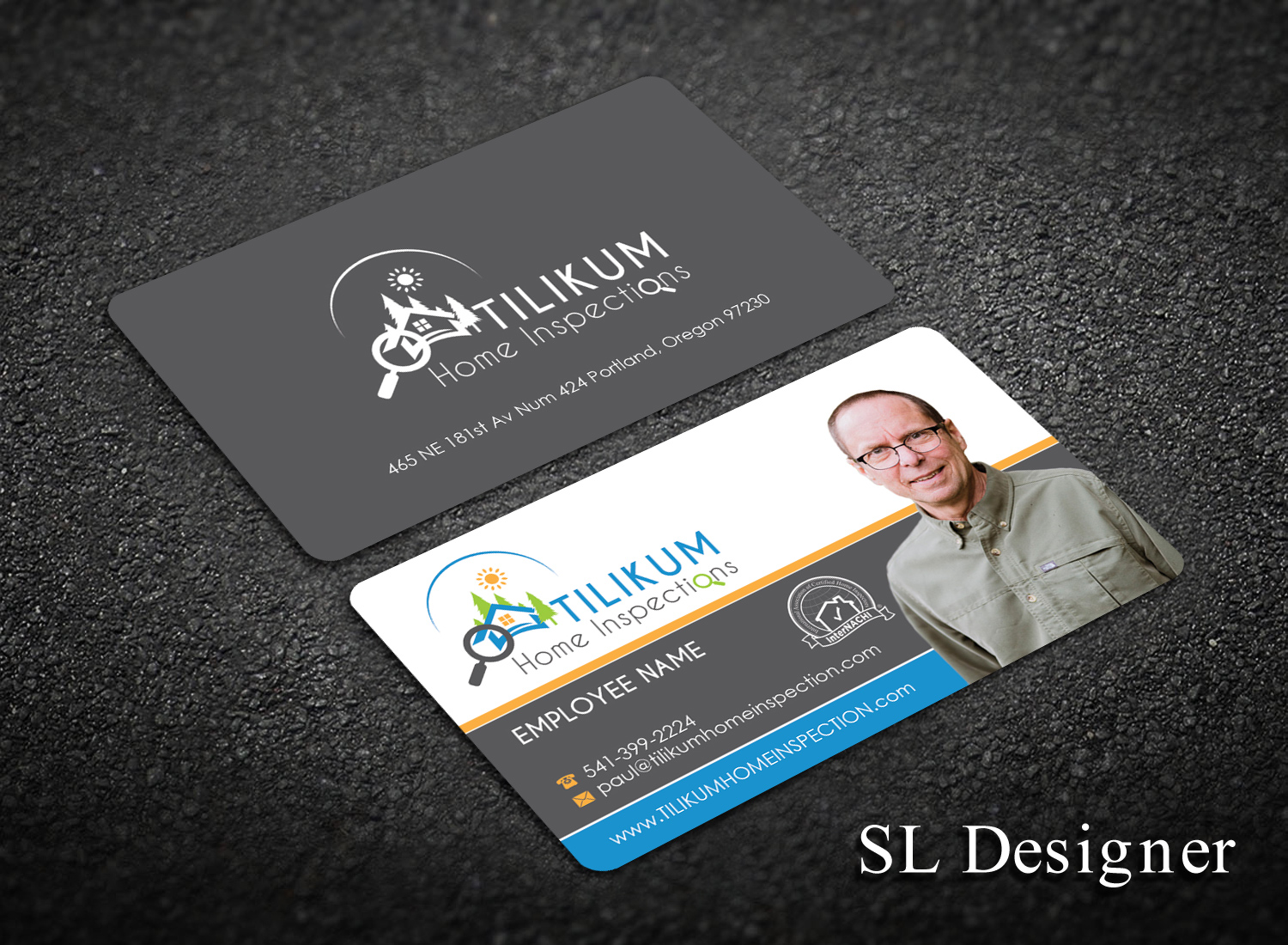Business Card Design by SL Designer for Tilikum Home Inspections | Design #14984350