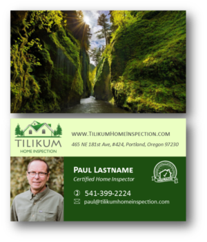 Tilikum Home Inspections | Business Card Design by citygirl17