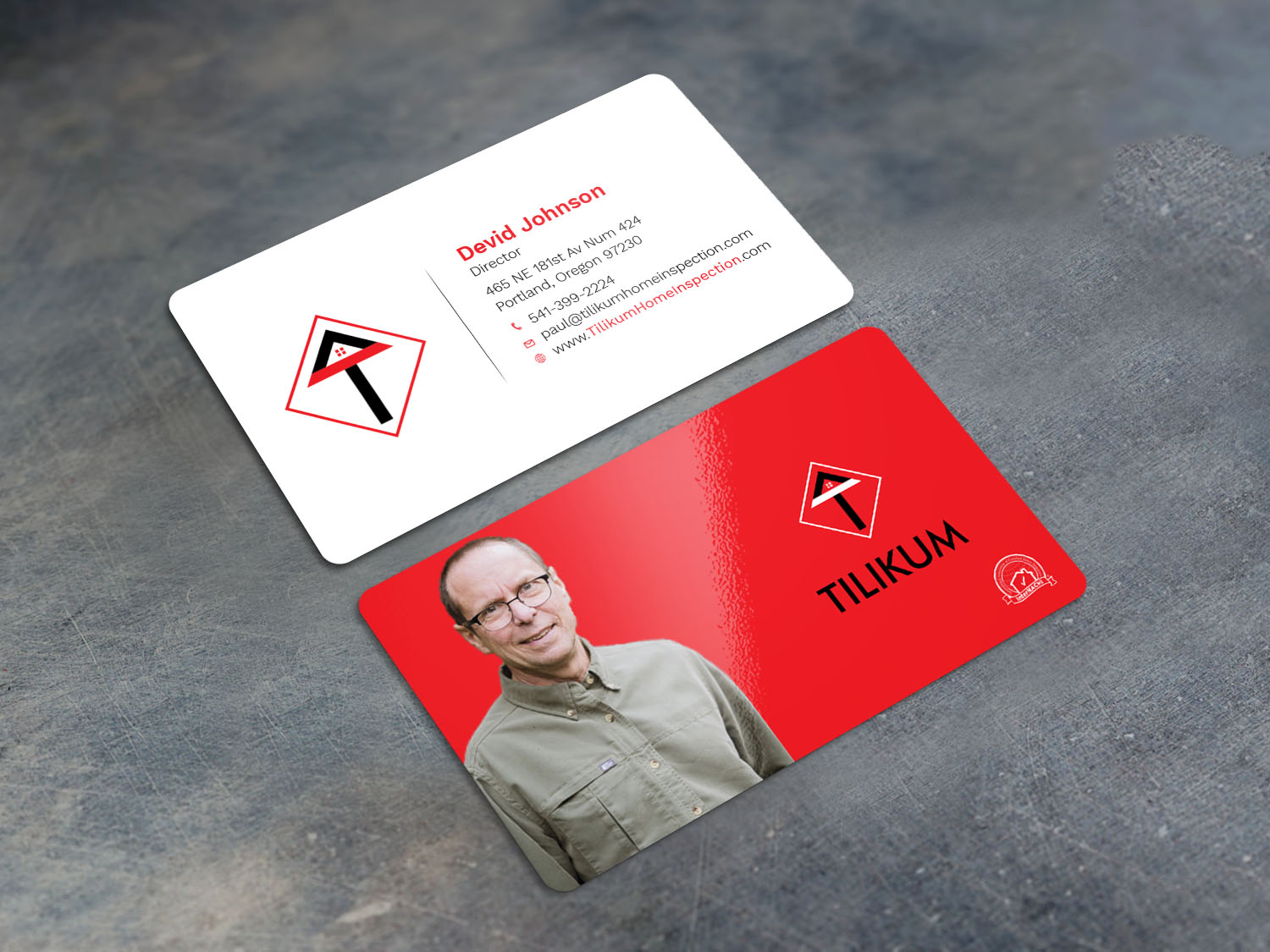 Business Card Design by Graphic Flame for Tilikum Home Inspections | Design #14991243