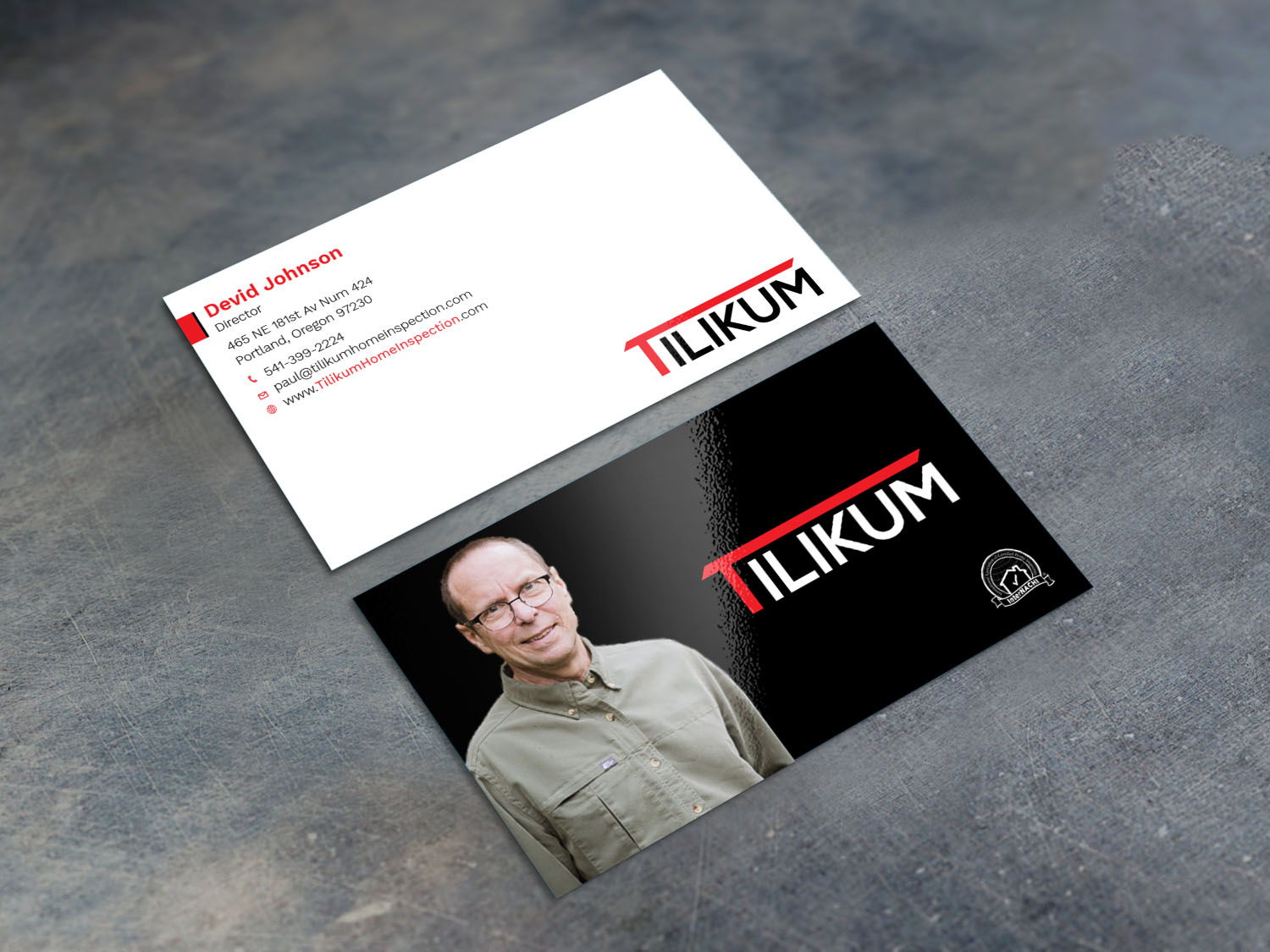 Business Card Design by Graphic Flame for Tilikum Home Inspections | Design #14991277