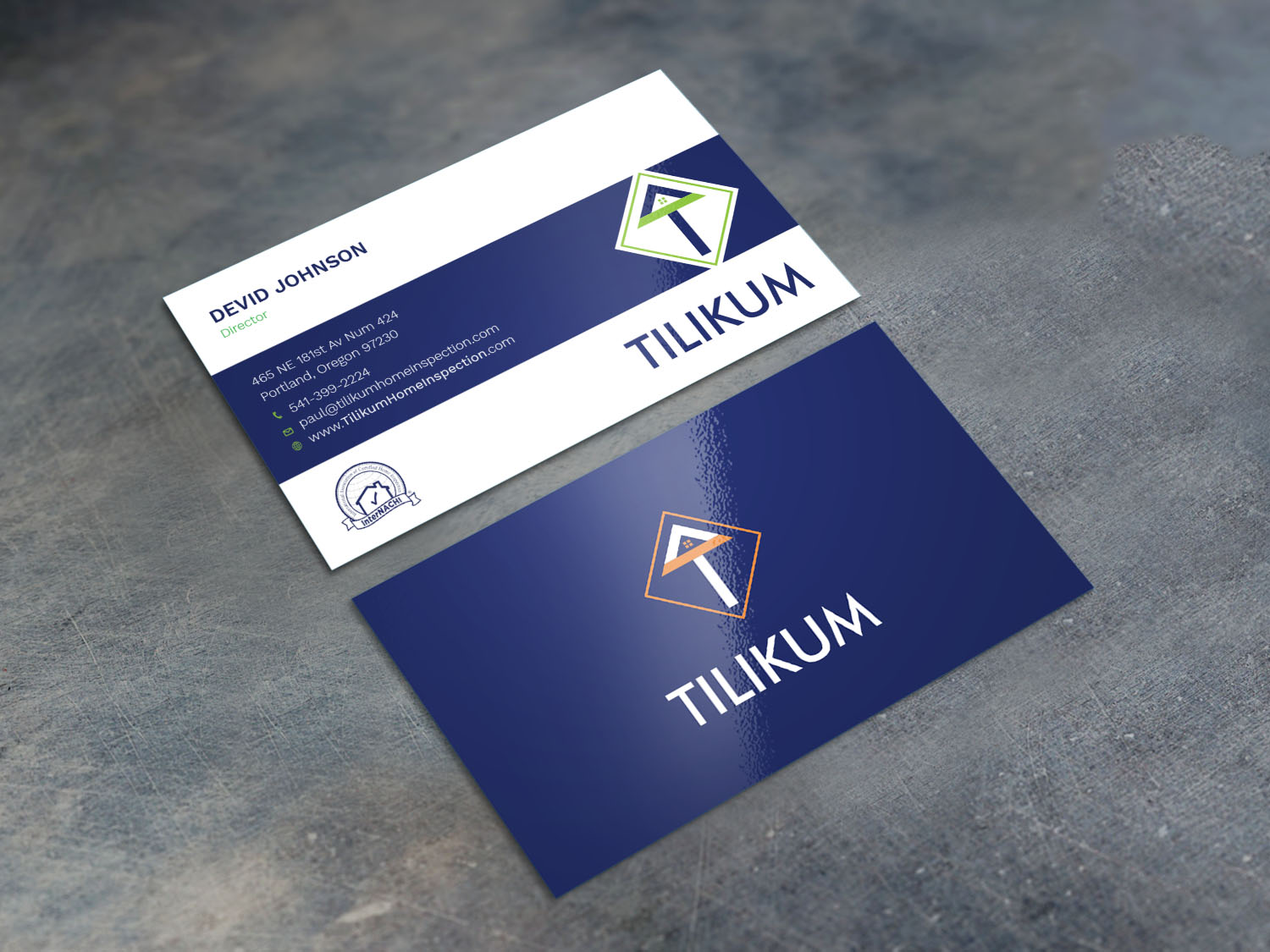 Business Card Design by Graphic Flame for Tilikum Home Inspections | Design #14991288