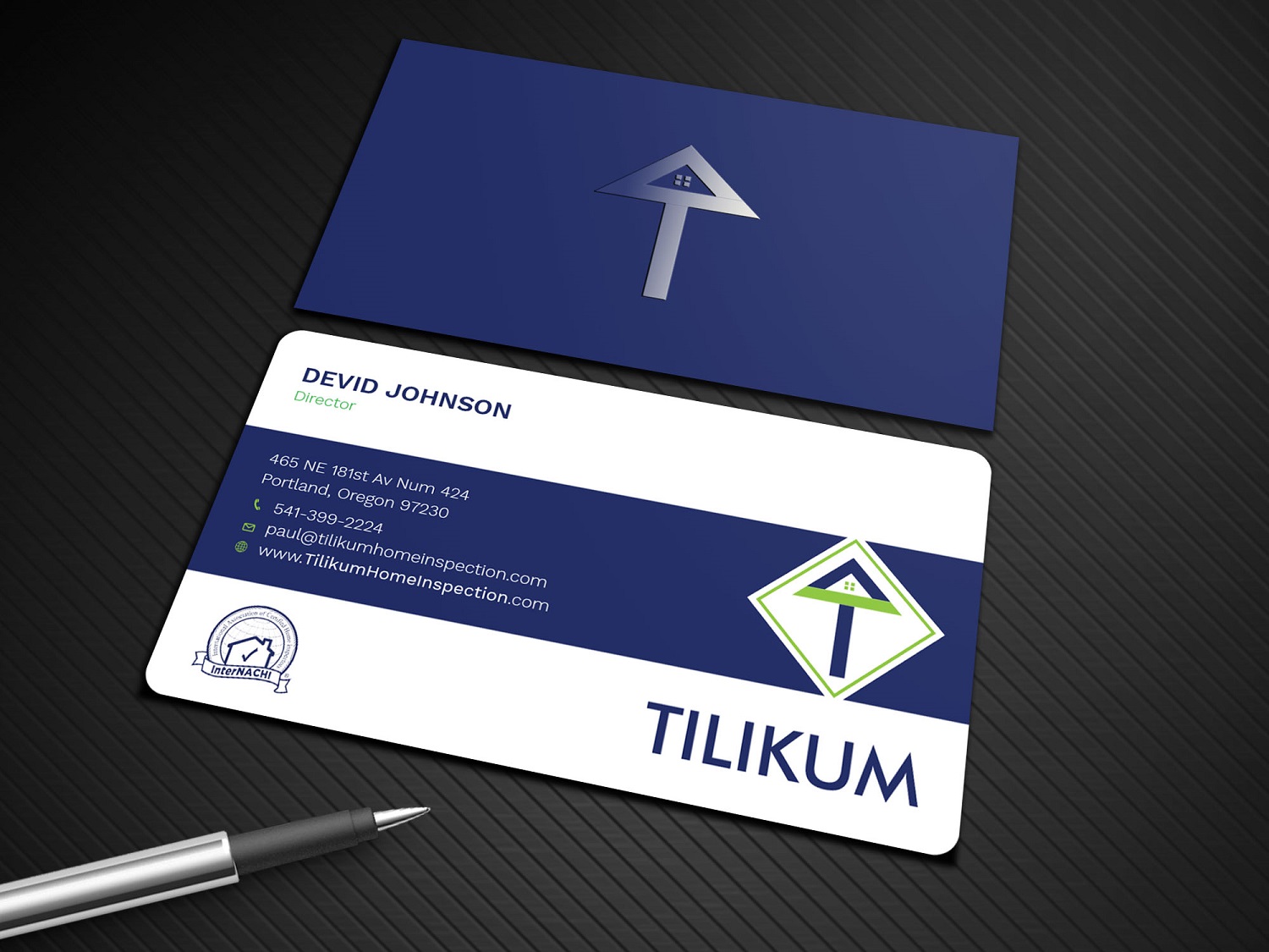 Business Card Design by Graphic Flame for Tilikum Home Inspections | Design #14991289