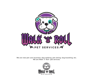 Walk 'N' Roll Pet Services | Logo Design by Barney Stinson