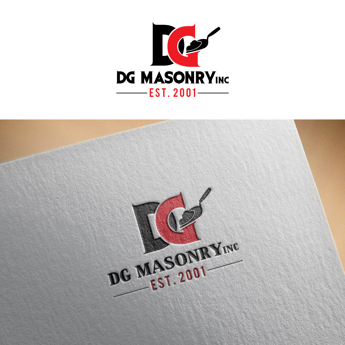 Logo-Design von webeezine für DG Masonry Inc | Design #14975271