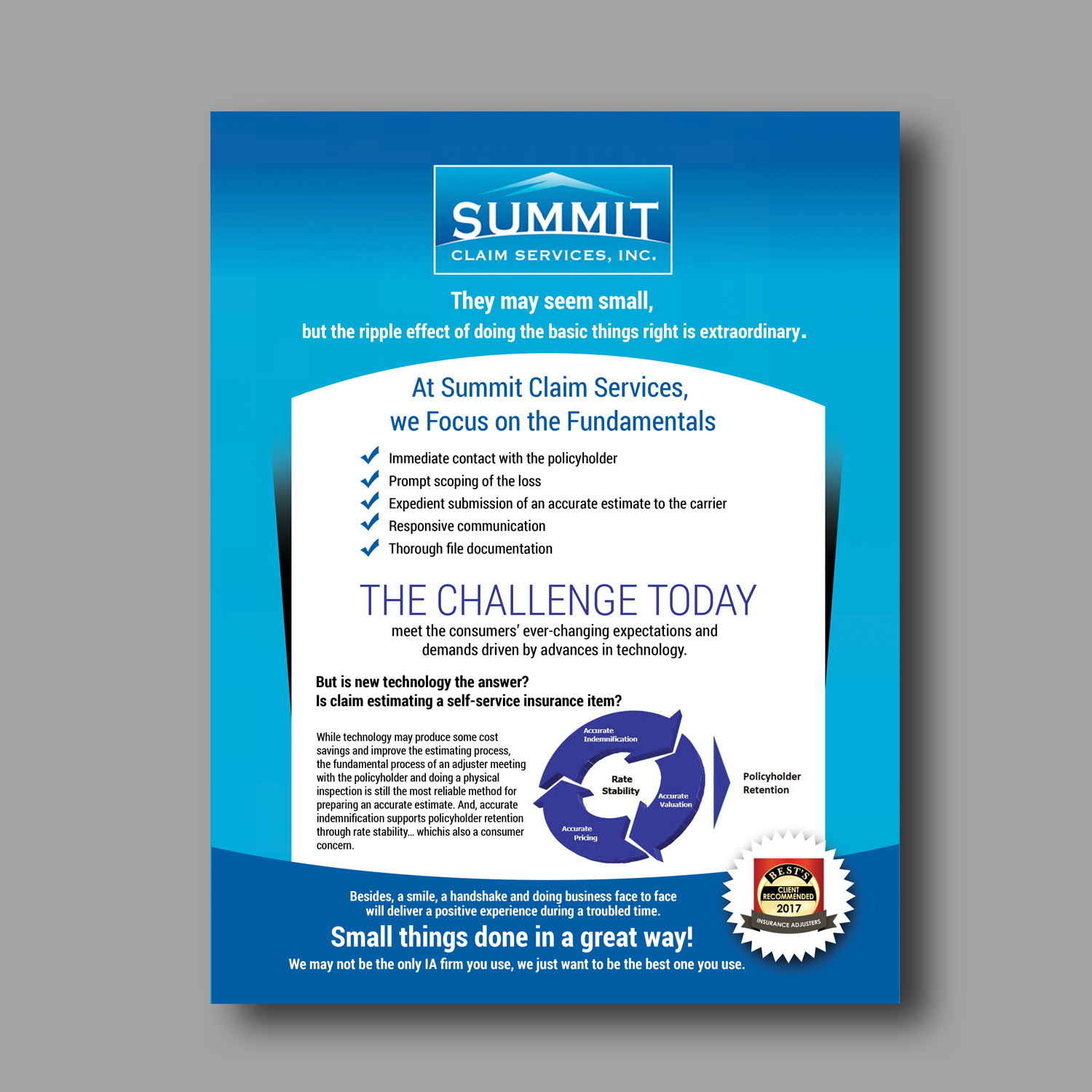 Flyer Design by uk for Summit Claim Services, Inc. | Design #14969597