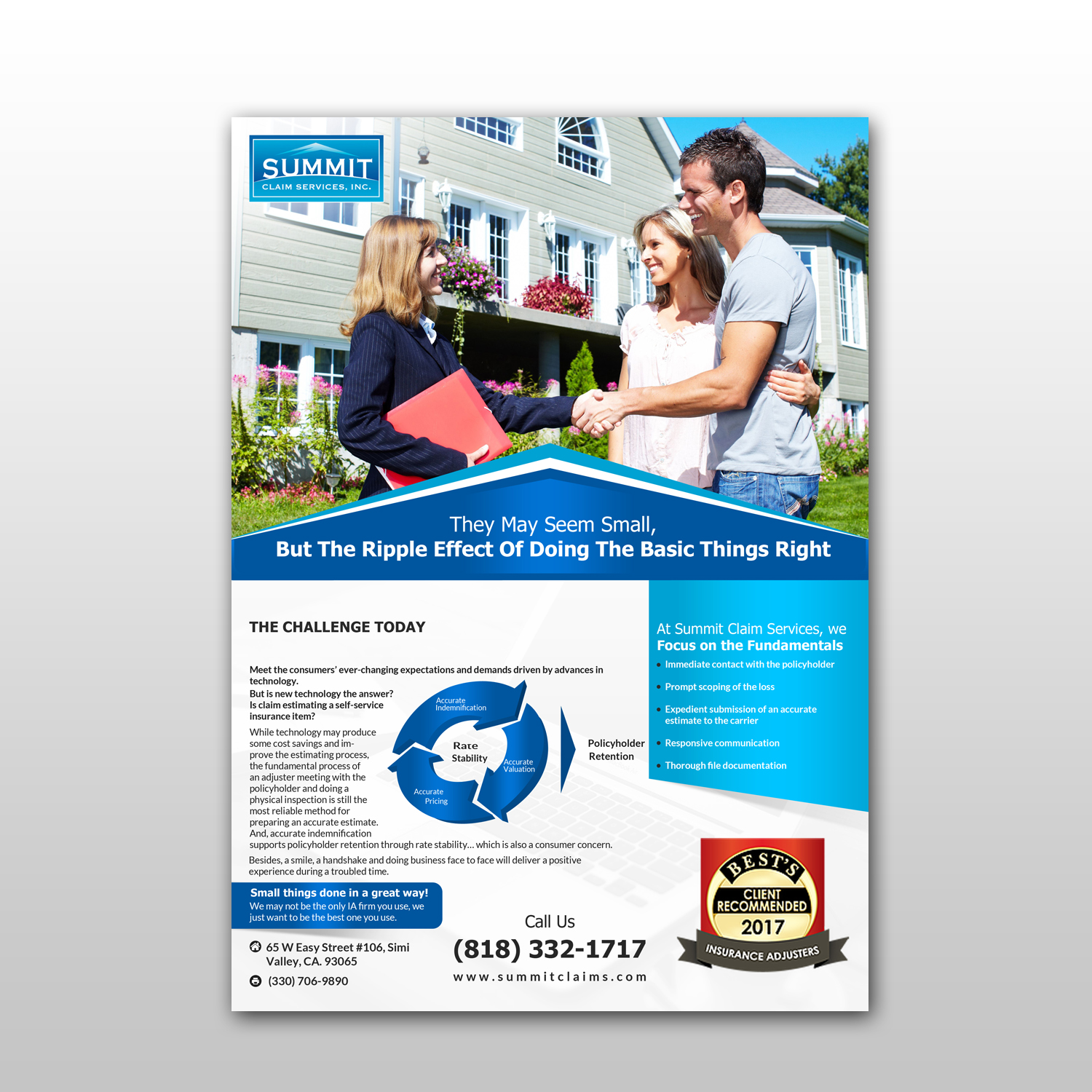 Flyer-Design von debdesign für Summit Claim Services, Inc. | Design #14978437