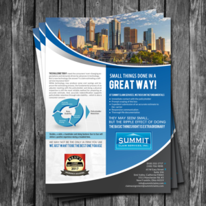 Flyer-Design von creative.bugs für Summit Claim Services, Inc. | Design: #14977723