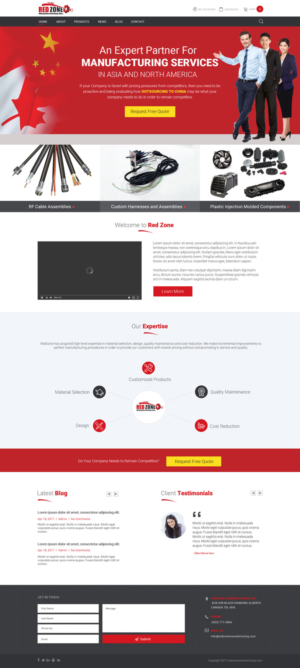 Web Design by Chikki for Redzone Manufacturing | Design: #15005848