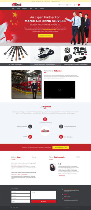 Web Design by Chikki for Redzone Manufacturing | Design: #15017438