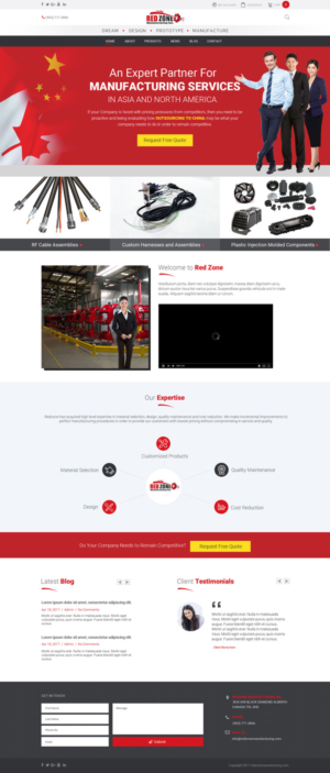 Web Design by Chikki for Redzone Manufacturing | Design: #15025804