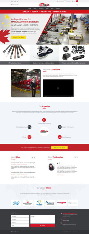 Web Design by Chikki for Redzone Manufacturing | Design: #15067864