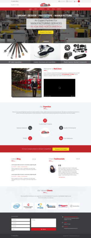 Web Design by Chikki for Redzone Manufacturing | Design: #15076170