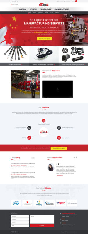 Web Design by Chikki for Redzone Manufacturing | Design: #15076408