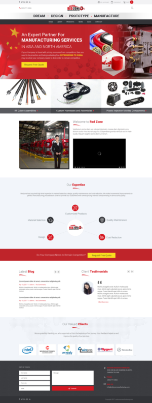 Web Design by Chikki for Redzone Manufacturing | Design: #15076439