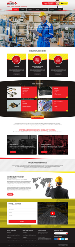 International Manufacturing & Distribution Company Needs complete website overhaul | Web Design by RupalTechno