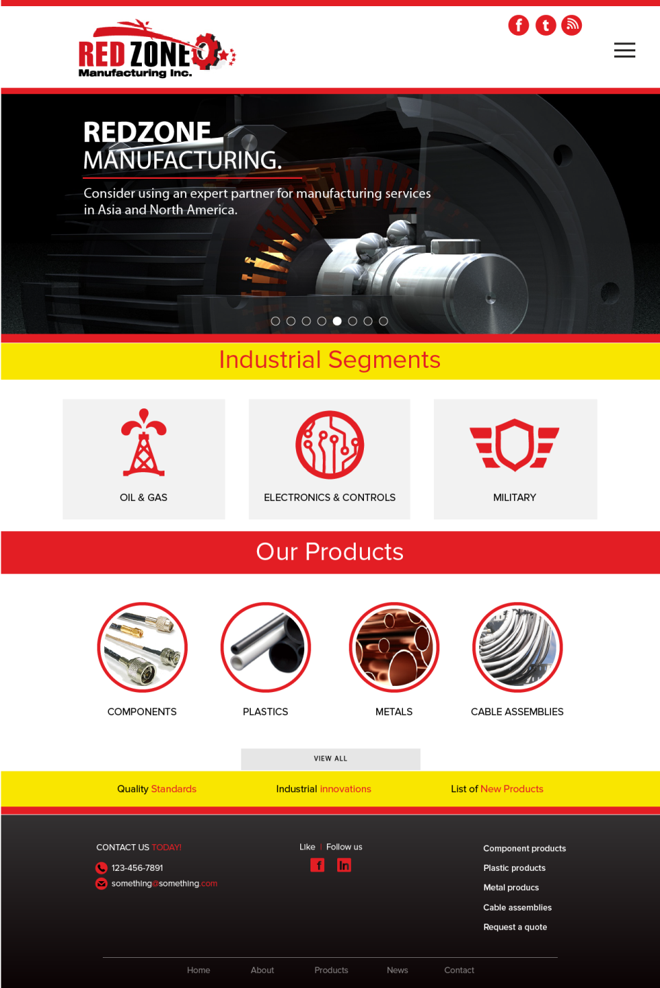 Web Design by wolf for Redzone Manufacturing | Design #15000834