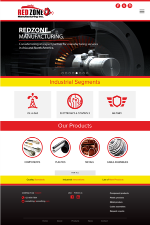Web Design by wolf for Redzone Manufacturing | Design: #15000834