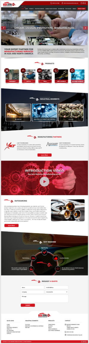 International Manufacturing & Distribution Company Needs complete website overhaul | Web Design par -Marc-
