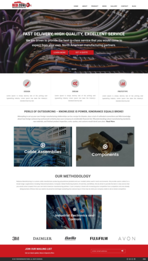 Web Design by pb for Redzone Manufacturing | Design: #14981139