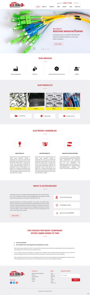 Web Design by pb for Redzone Manufacturing | Design: #14981154