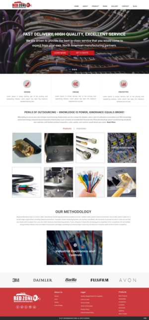 Web Design by pb for Redzone Manufacturing | Design: #14991463