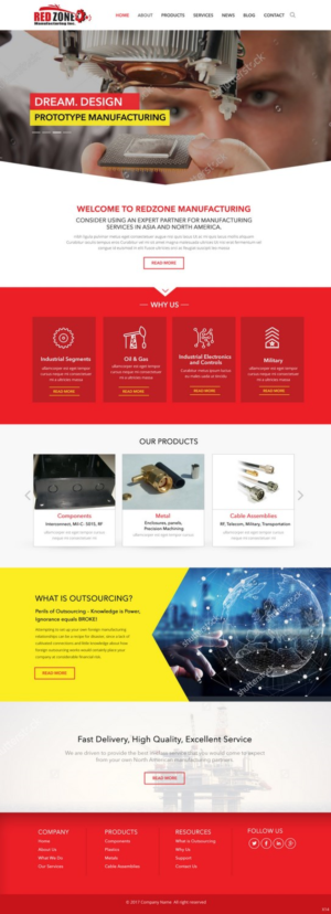 Web Design by pb for Redzone Manufacturing | Design: #14991467
