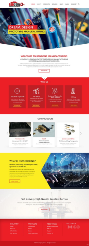 Web Design by pb for Redzone Manufacturing | Design: #14991473
