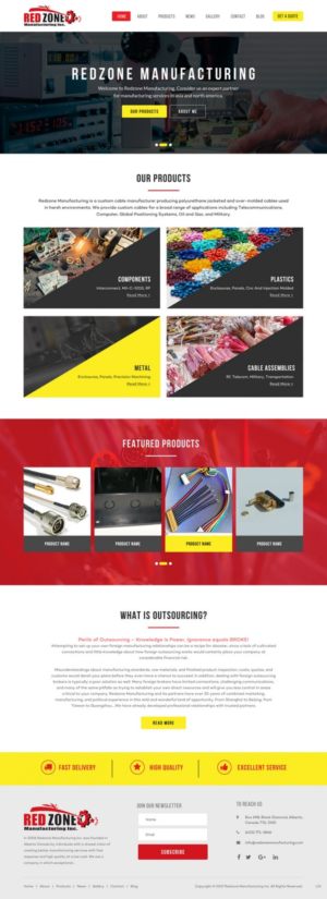Web Design by pb for Redzone Manufacturing | Design: #15001467