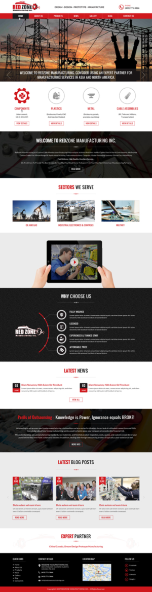 International Manufacturing & Distribution Company Needs complete website overhaul | Web Design par Sbss