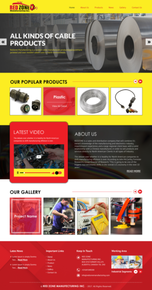Web Design by rightway for Redzone Manufacturing | Design: #14984818