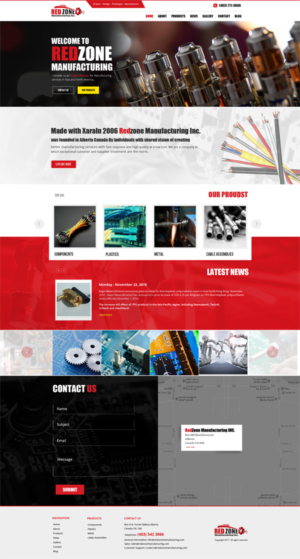 Web Design by Himanshi10 for Redzone Manufacturing | Design: #14990119