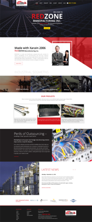 Web Design by Himanshi10 for Redzone Manufacturing | Design #15001496