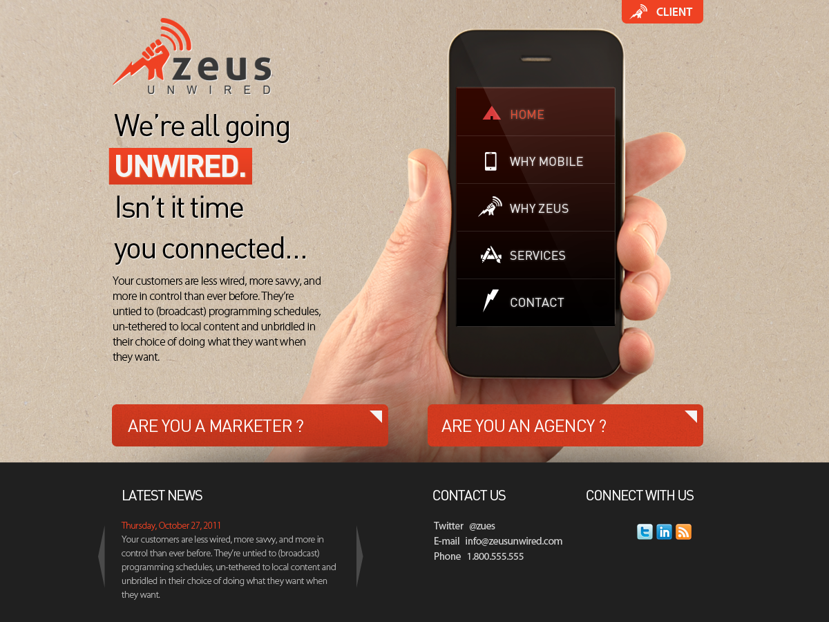Web Design by Robert Marks for this project | Design #633066