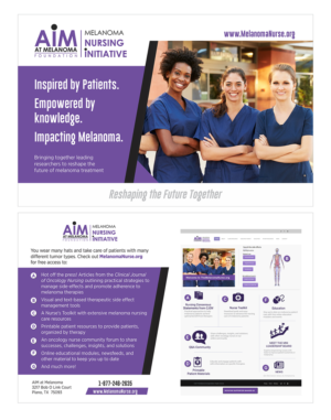 Melanoma Nurse Initiative - Rack Card Design | Postcard Design by D Creative
