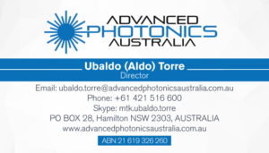 Business Card Design by Impressive Solutions for Advanced Photonics Australia | Design: #14975952
