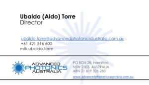 Business Card Design by Impressive Solutions for Advanced Photonics Australia | Design: #14976527