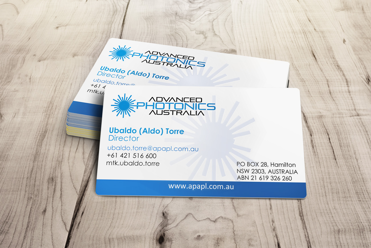 Business Card Design by Impressive Solutions for Advanced Photonics Australia | Design #15017096