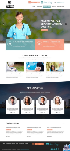 Web Design by pb for Wilson Care Group | Design: #15001507